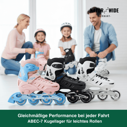 Verstellbare Inline Skates – Leuchtrollen (Kinder & Erwachsene)