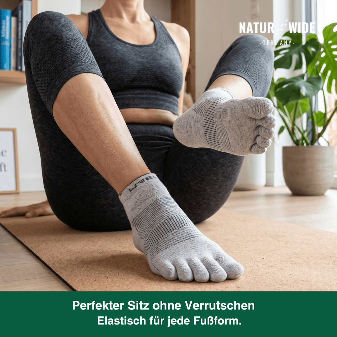 Fünf-Zehen-Sportsocken – Schnelltrocknend für Laufen & Radfahren