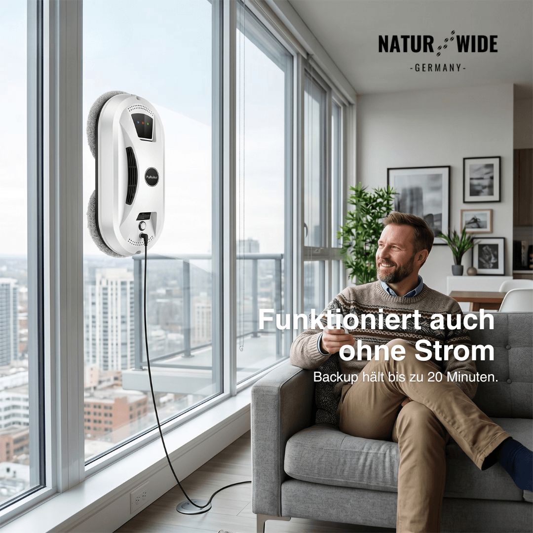 Ultradünner Fensterreinigungsroboter mit Fernbedienung
