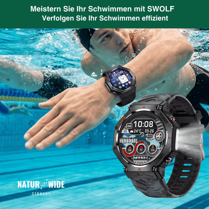 Militär GPS Smartwatch – AMOLED, 10ATM, HD Bluetooth-Anruf