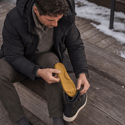 Winter Selbstheizende Thermo-Einlegesohlen – Memory Foam, Fell & extra warm