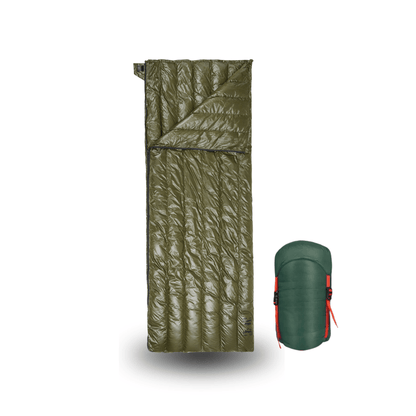 90% Gänsedaunen Schlafsack – 3-Jahreszeiten Ultraleicht Envelope-Stil
