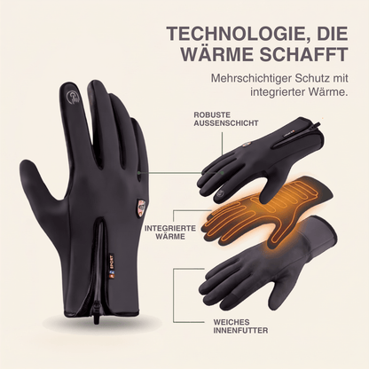 Beheizte Handschuhe (Powerbank-betrieben) –  Wasserdicht & Winddicht