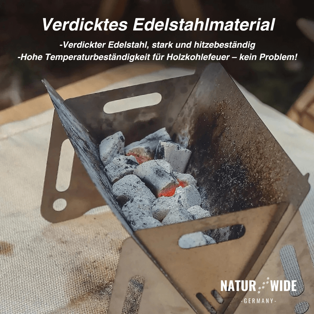 Klappbarer Edelstahl-BBQ-Grill