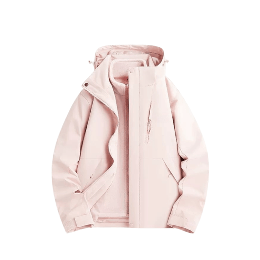 2-in-1 Ultraleichte Regenjacke & Fleecejacke für Frauen – Wind & wasserdicht