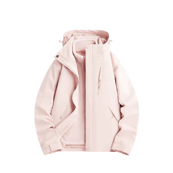 2-in-1 Ultraleichte Regenjacke & Fleecejacke für Frauen – Wind & wasserdicht