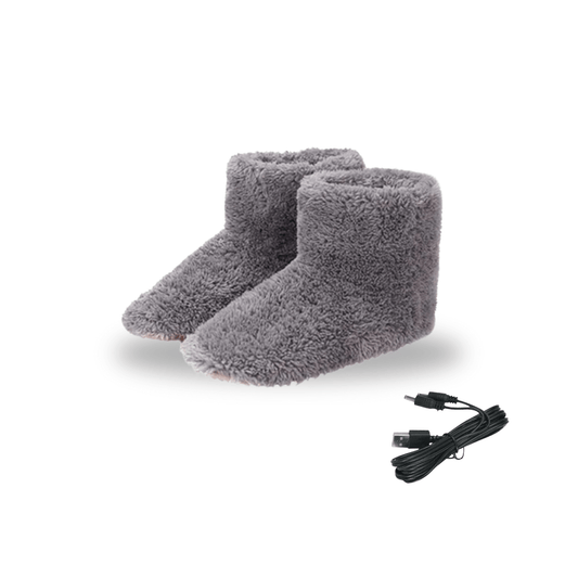 Beheizte USB-Hausschuhe – Wiederaufladbare, waschbare Fußwärmer für Damen & Herren