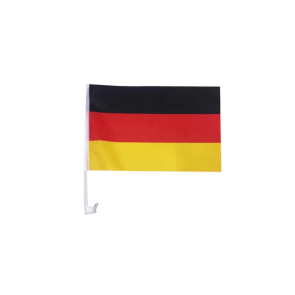 Deutschland Autoflagge 2026 – Polyester mit Kunststoffmast