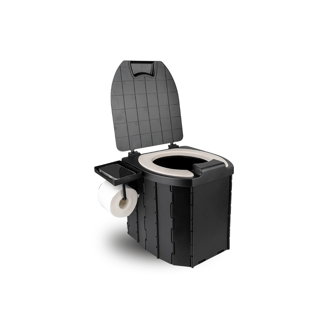 Tragbare Falt-Toilette – Klappbare Campingtoilette für Erwachsene