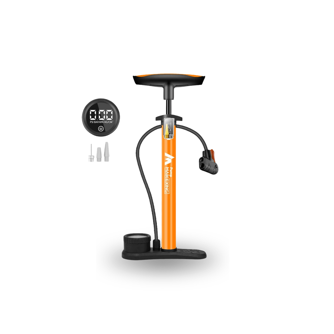 11 bar Tragbare Pumpe mit Manometer & 3-in-1-Ventilaufsatz