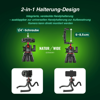 Flexibles Octopus-Stativ – Vielseitig für Kamera & Smartphone