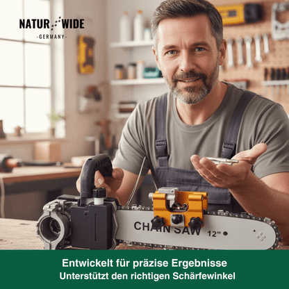 12er Set Ersatz-Schleifkopf für Manuelles Kettensägen-Schärfgerät