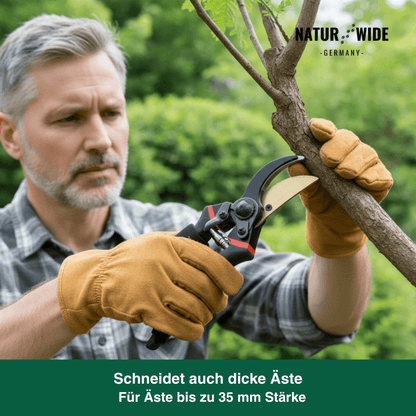 Profi Bypass-Gartenschere 21,5 cm – Scharfe Klinge & Ergonomisch
