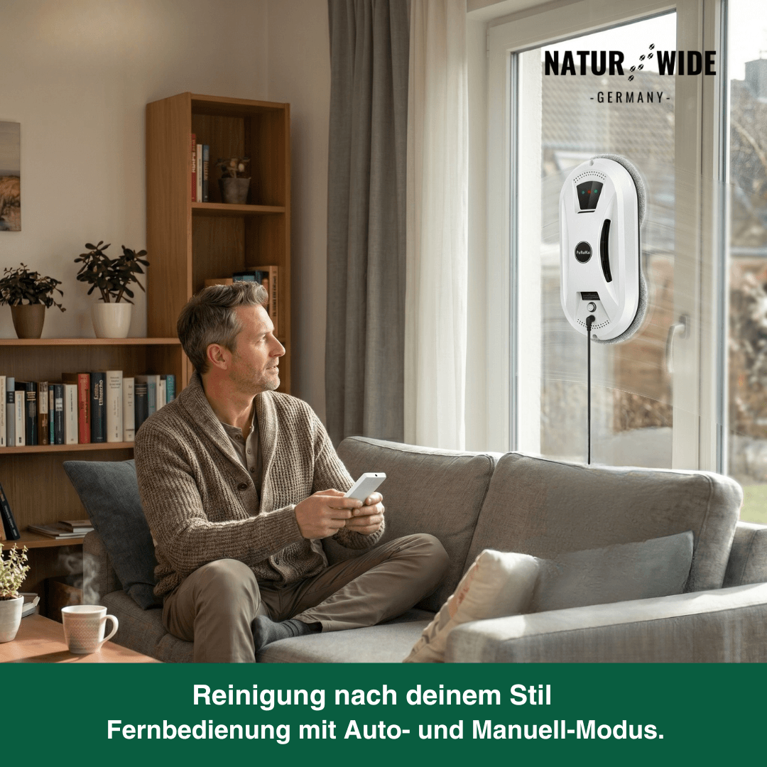 Ultradünner Fensterreinigungsroboter mit Fernbedienung