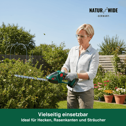 2-in-1 Akku Gras- & Strauchschere – (Verstellbar)