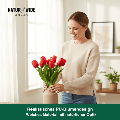 5er Bundle Künstliche Tulpen – Realistische Deko Blumen