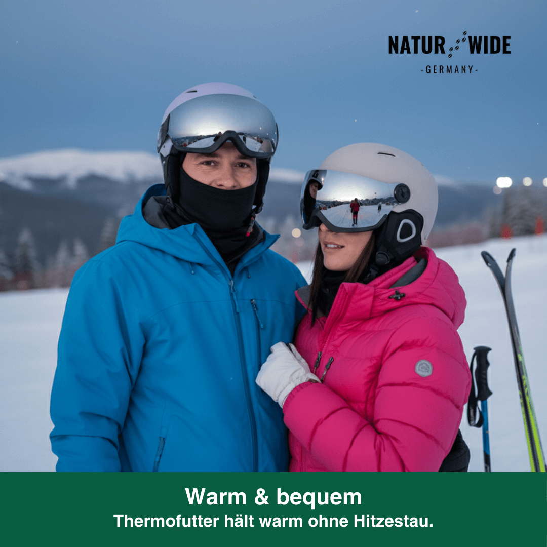 Premium Skihelm mit integriertem Visier – Warm & Stoßfest