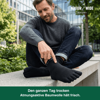 Fünf-Zehen-Sportsocken – Schnelltrocknend für Laufen & Radfahren