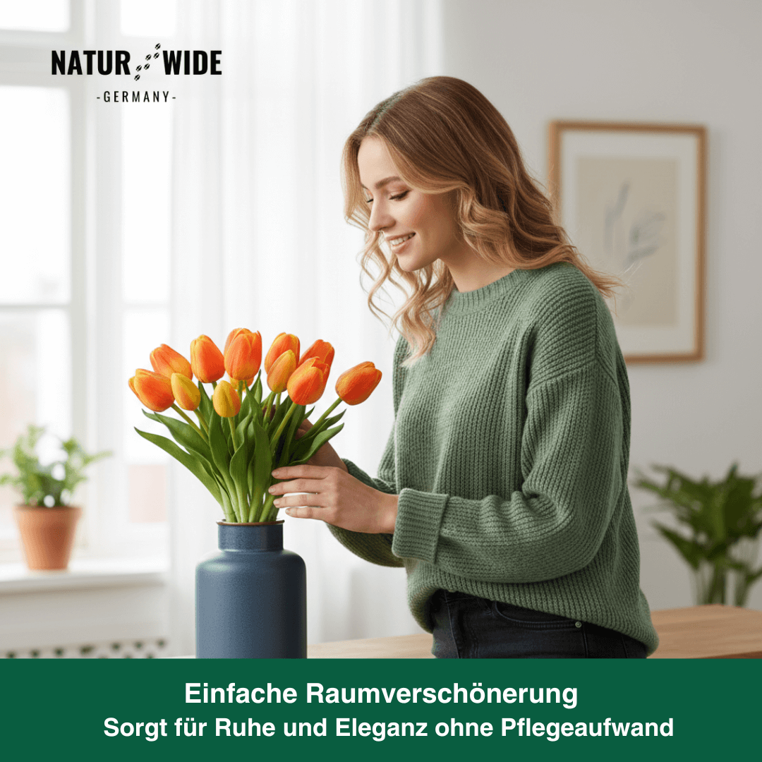 5er Bundle Künstliche Tulpen – Realistische Deko Blumen – Lunea