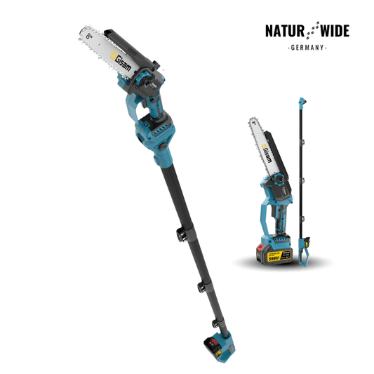 4-in-1 Akku-Teleskopsäge & Astschere – Bürstenlos (18V Kompatibel)