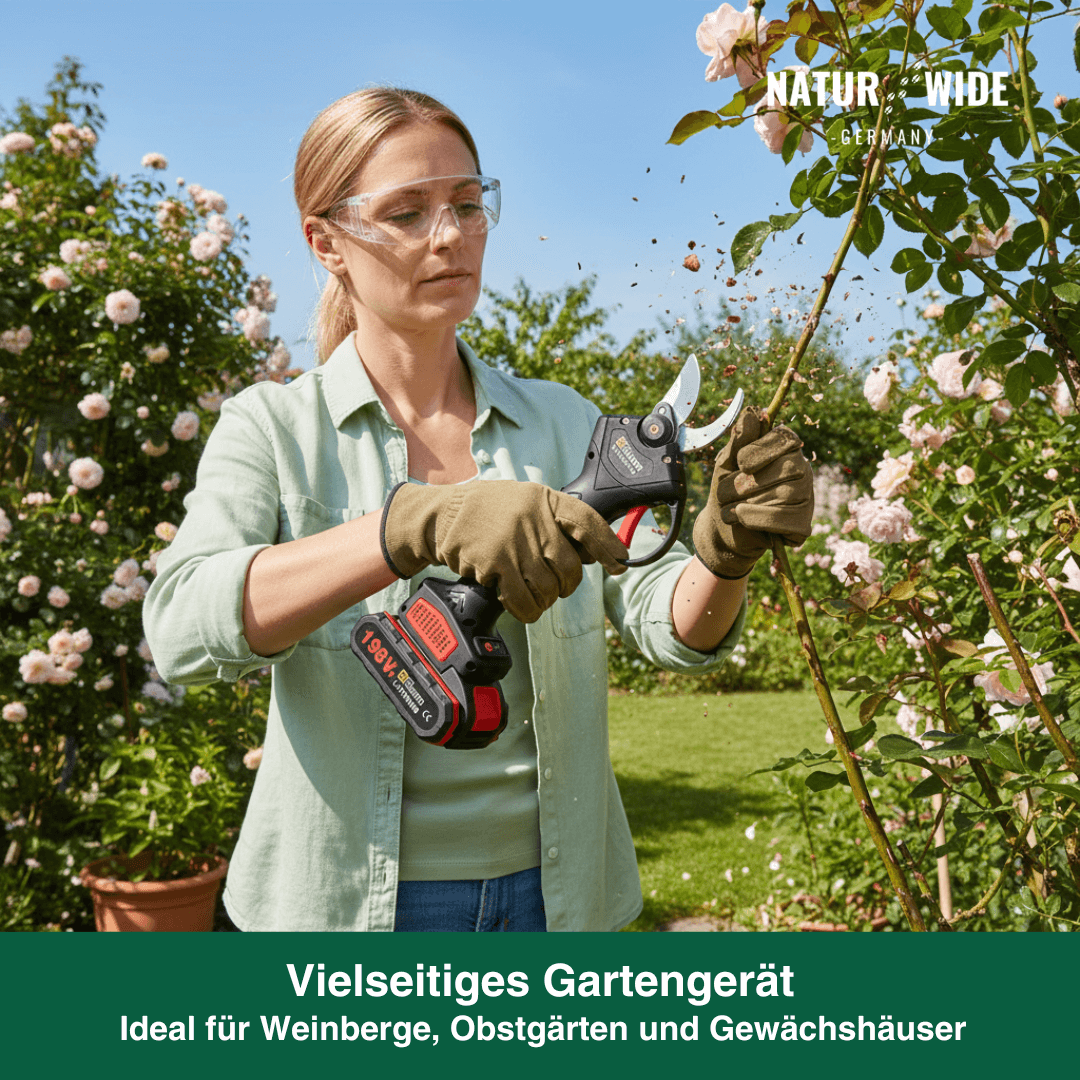 Elektrische Akku-Astschere – 30mm Schnittstärke (2 Akkus)