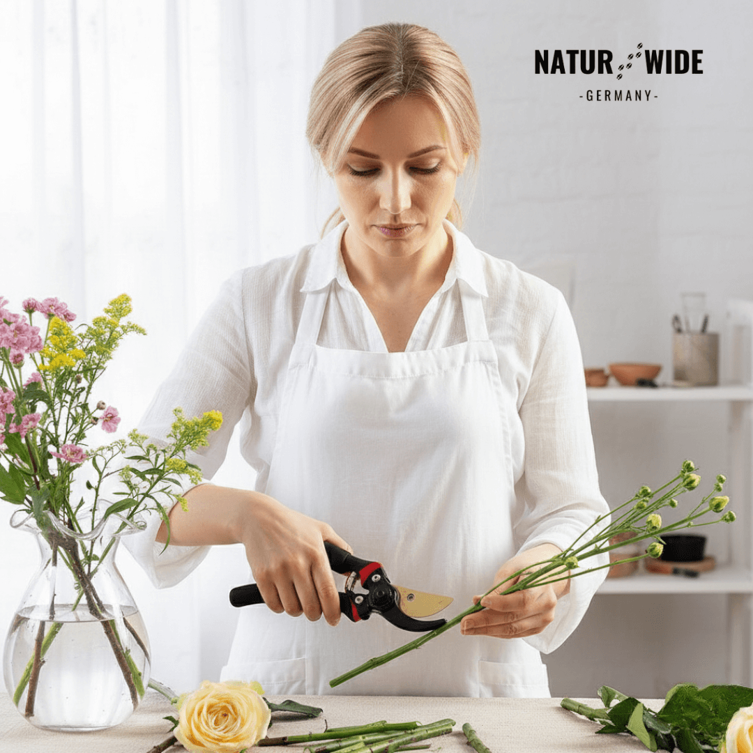 Profi Bypass-Gartenschere 21,5 cm – Scharfe Klinge & Ergonomisch