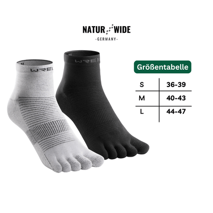 Fünf-Zehen-Sportsocken – Schnelltrocknend für Laufen & Radfahren
