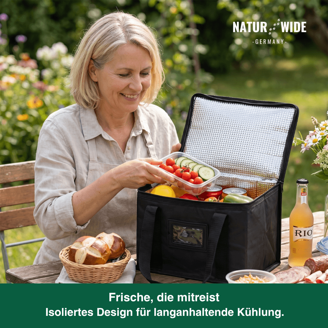 Isolierte Kühltasche – Essen & Getränke stundenlang frisch