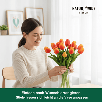 5er Bundle Künstliche Tulpen – Realistische Deko Blumen