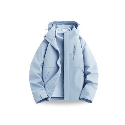 2-in-1 Ultraleichte Regenjacke & Fleecejacke für Frauen – Wind & wasserdicht