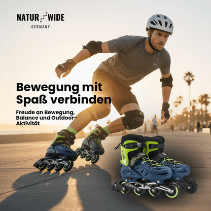 Verstellbare Inline Skates – Leuchtrollen (Kinder & Erwachsene)