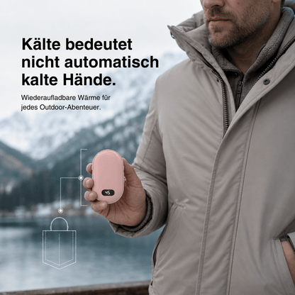 Doppel Heiz Handwärmer – wiederaufladbarer Taschenwärmer