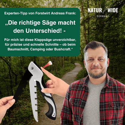 Klappbare Outdoor-Säge für Camping & Garten