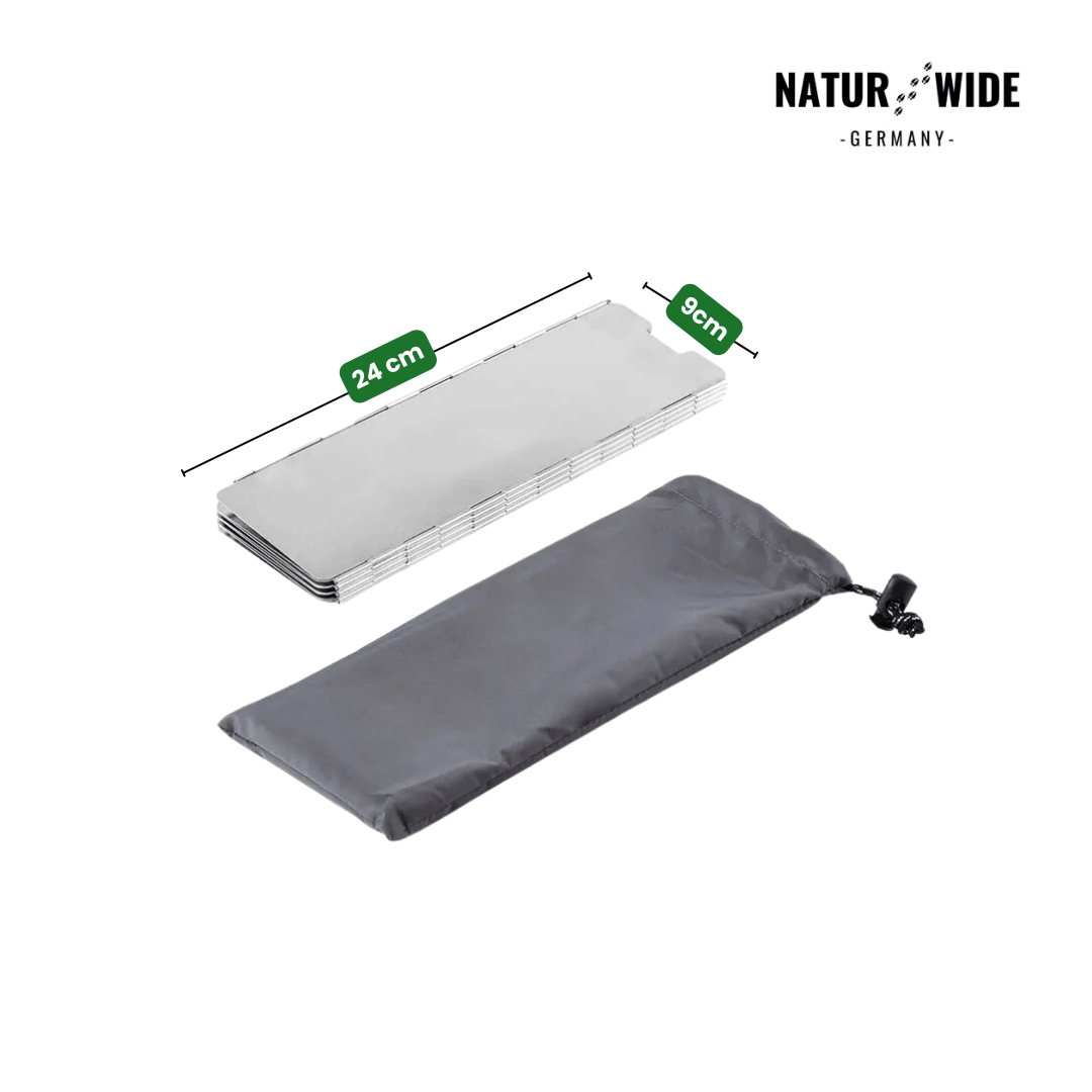 Ultraleichter 9-Platten Faltbarer Campingkocher-Windschutz