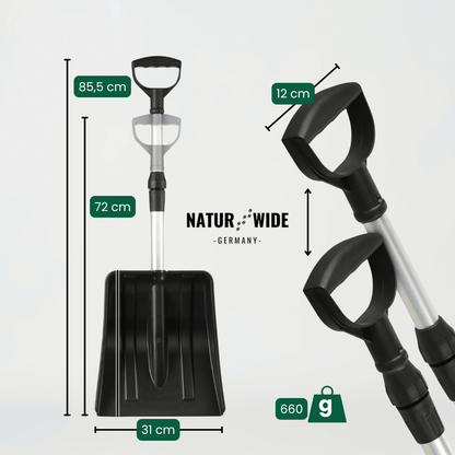 Ultraleichte Teleskop-Schneeschaufel