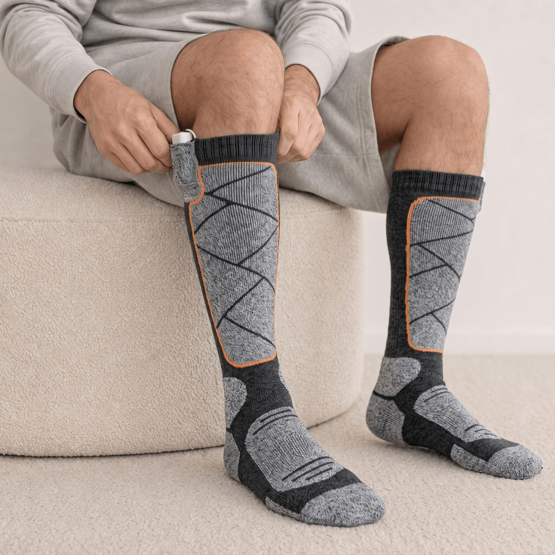 Beheizte Socken – Perfekt für Ski, Outdoor & Winter