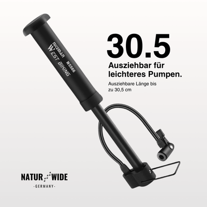 Manuelle Standfahrradpumpe & Aufblasgerät 5,5 bar