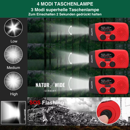Notfall All in One Radio – Energie und Information in Blackout Notfällen