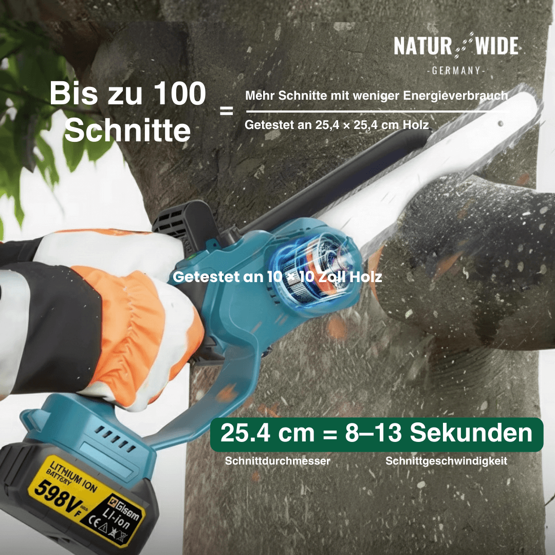 4-in-1 Akku-Teleskopsäge & Astschere – Bürstenlos (18V Kompatibel)