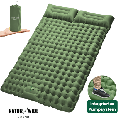 Ultraleichte kompakte 2 in 1 Isomatte – Ideal für jedes Abenteuer zu zweit.
