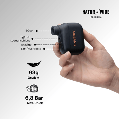Mini Tragbare Wiederaufladbare Fahrradpumpe – 6,9 bar