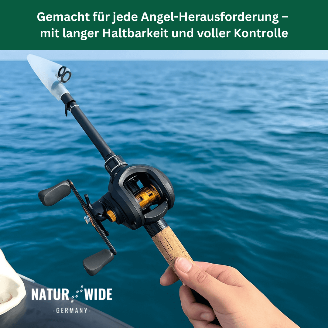 Teleskopische Carbon-Angelrute