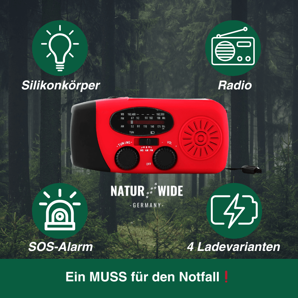 Notfall All in One Radio – Energie und Information in Notfällen