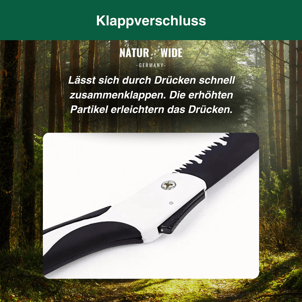 Klappbare Outdoor-Säge für Camping & Garten