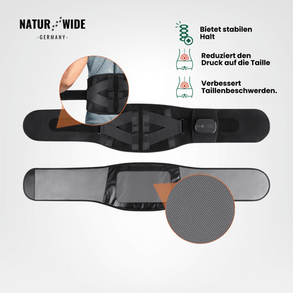Rücken-Massagegürtel – Wärme, Vibration & Rotlichttherapie