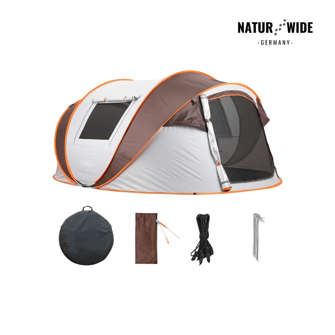 Pop-Up Wurfzelt 5-8 Personen – Automatisches Campingzelt Wasserdicht