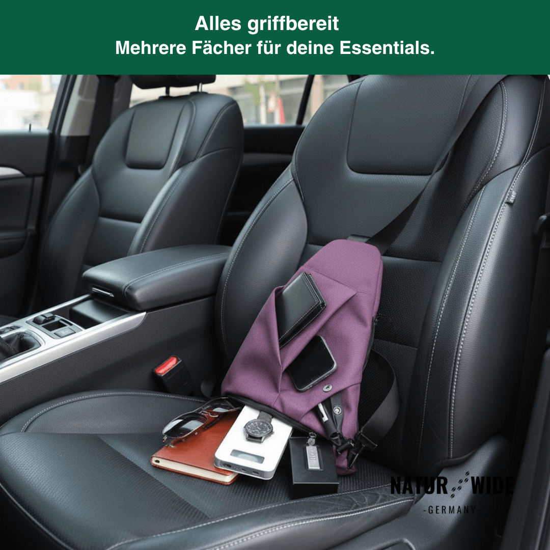Anti-Diebstahl-Slingtasche – Unisex Umhängetasche aus Nylon