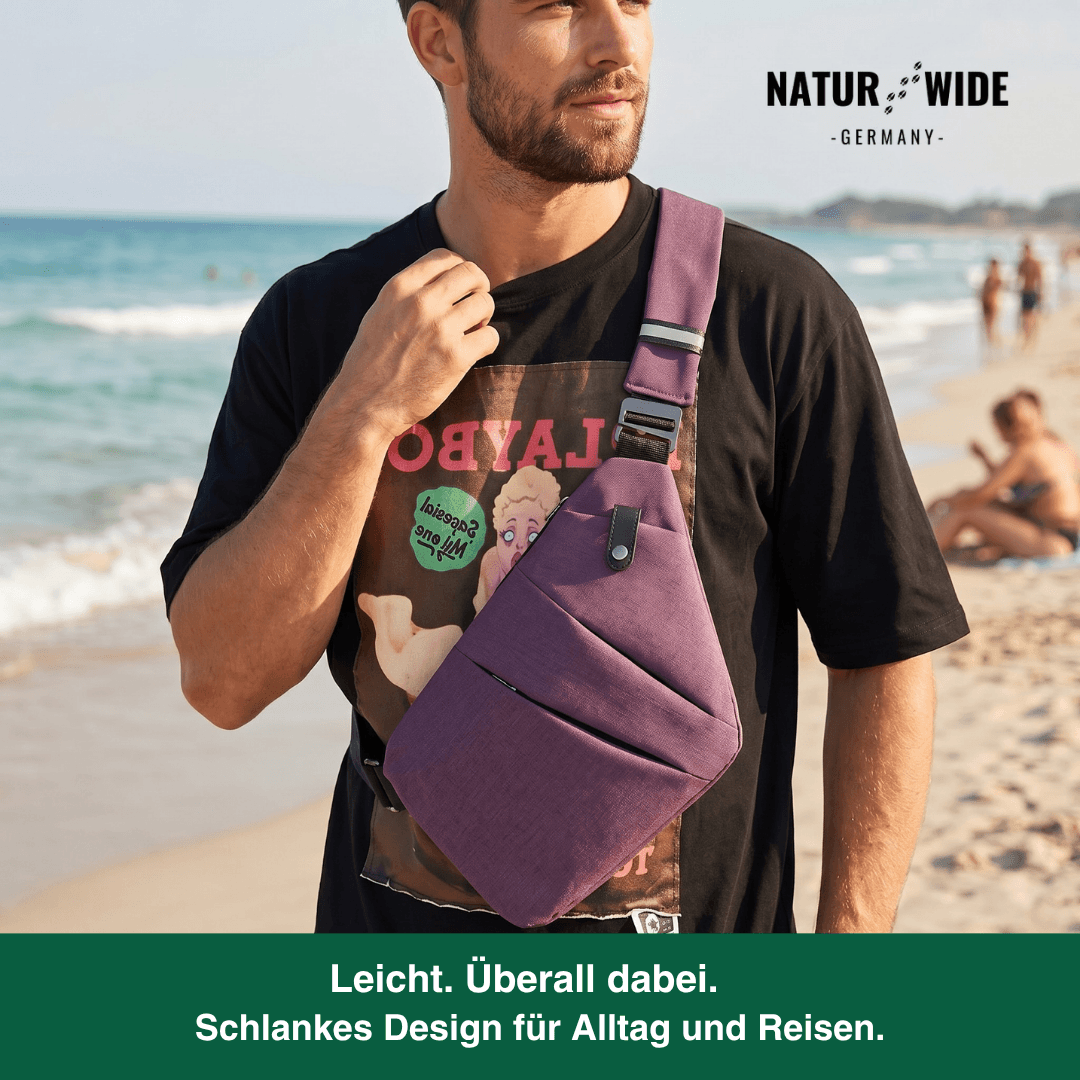 Anti-Diebstahl-Slingtasche – Unisex Umhängetasche aus Nylon