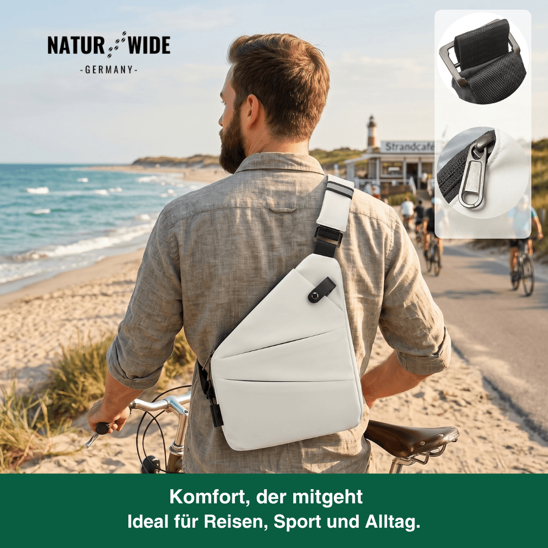 Anti-Diebstahl-Slingtasche – Unisex Umhängetasche aus Nylon