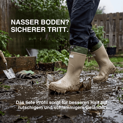 Wasserdichte Outdoor Gummistiefel unisex – Rutschfest, robust & langlebig